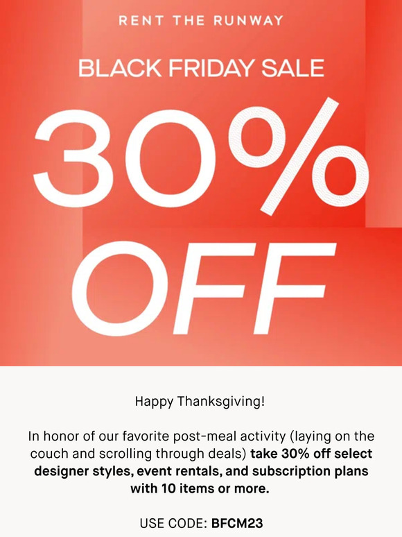 Take 30% off holiday style