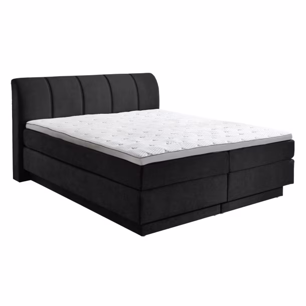 Boxspringbett OTTAWA 180 x 200 cm anthrazit...