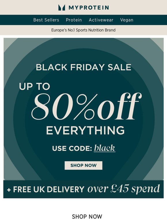 Black Friday is LIVE with up to 80% off EVERYTHING