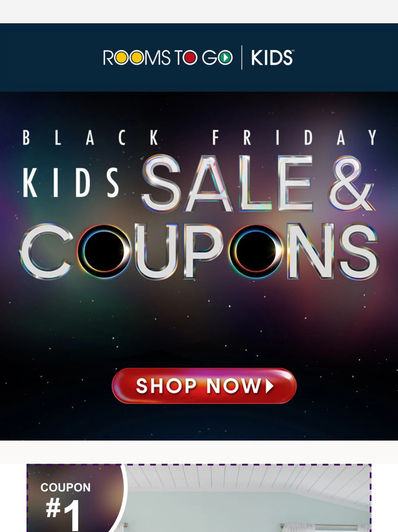 Big coupon savings @ Kids Black Friday Sale!