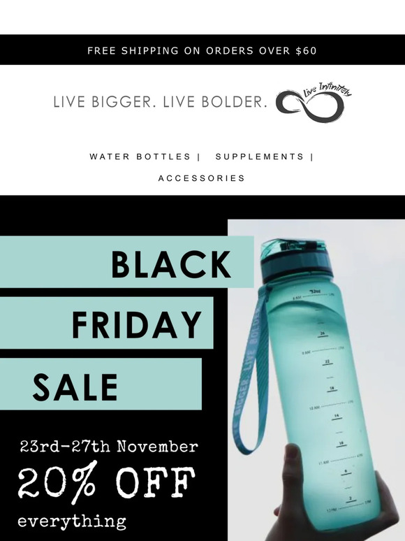 🌲 Live Infinitely's Black Friday: 20% off EVERYTHING! 🎉