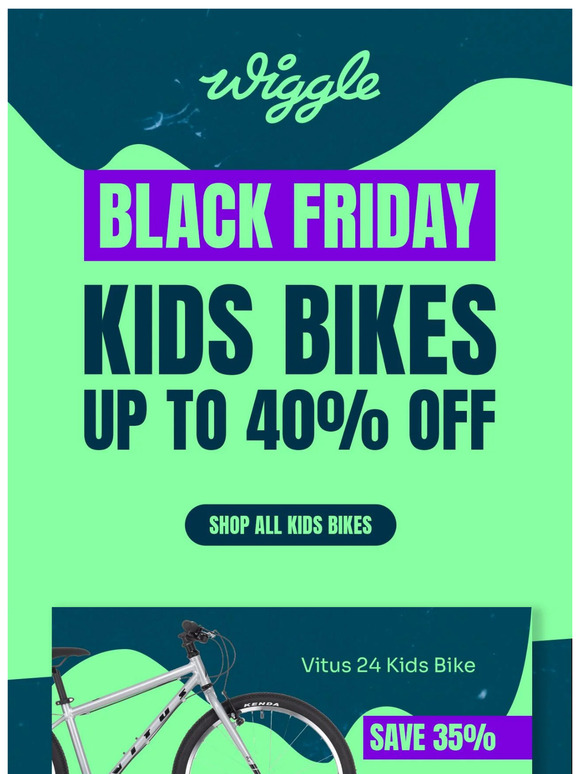 40% off kids' bikes in Black Friday
