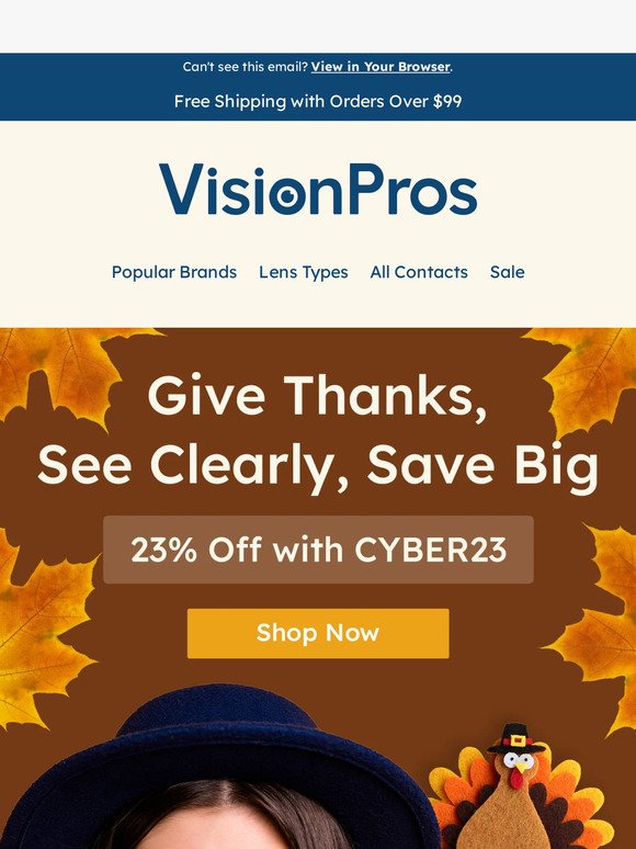 23% Off Sitewide: Black Friday Deals at VisionPros 😎