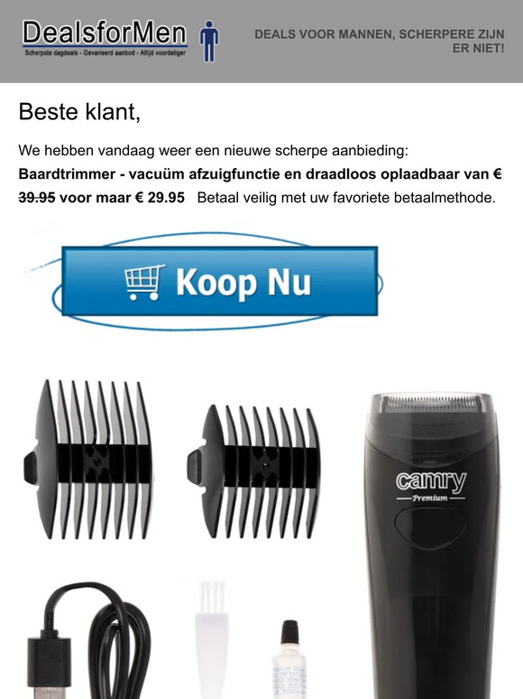 Dagaanbieding van DealsforMen