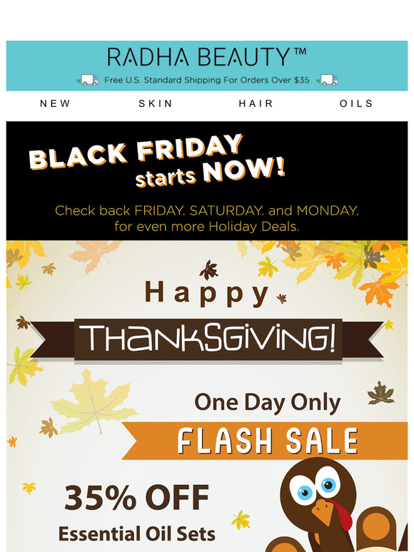 Start Black Friday Early! 35% Off Oil Sets