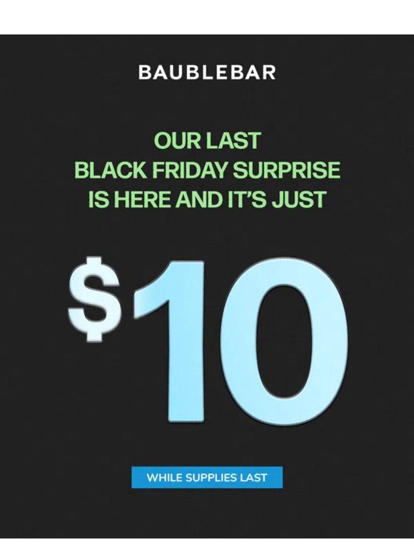 NEW $10 BLACK FRIDAY DEAL 🚨