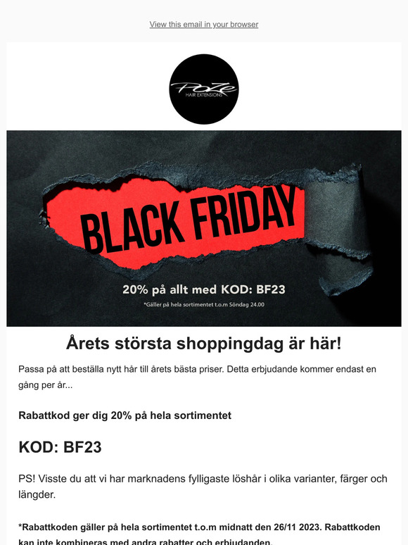 BLACK FRIDAY ÄR IGÅNG!