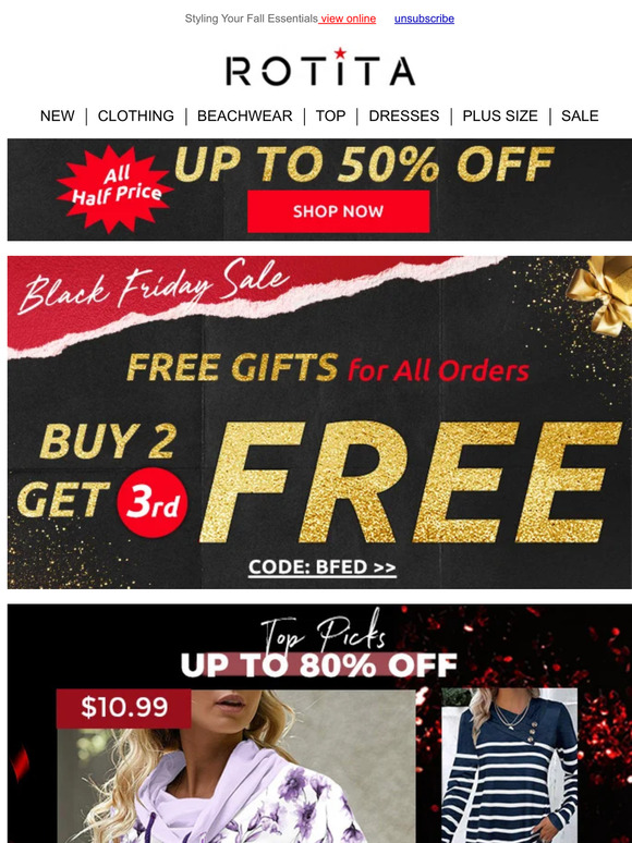 Our Flash Sale: Low to $9.99