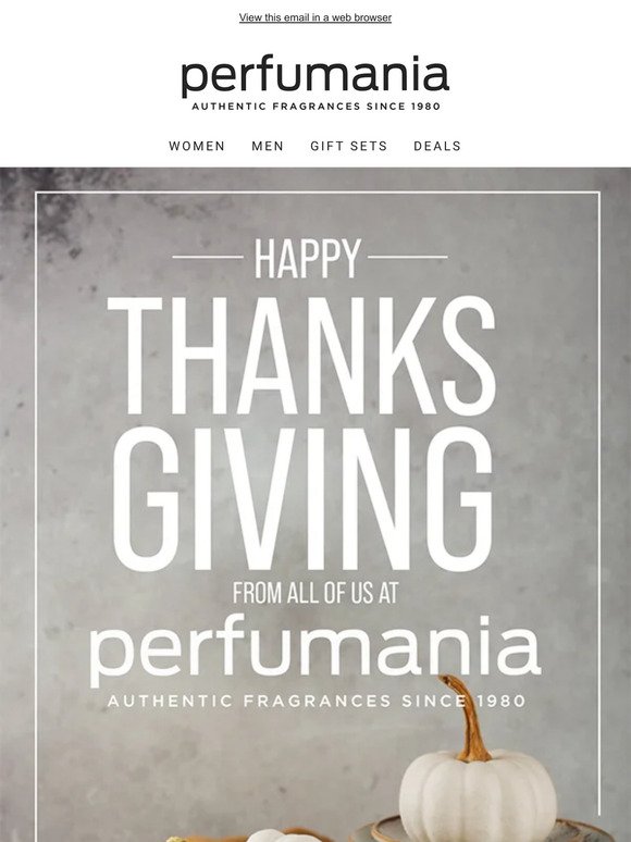 Happy Thanksgiving From Perfumania