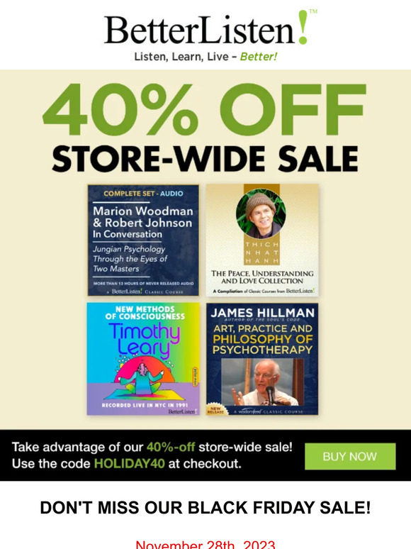 Black Friday Sale Starts Now