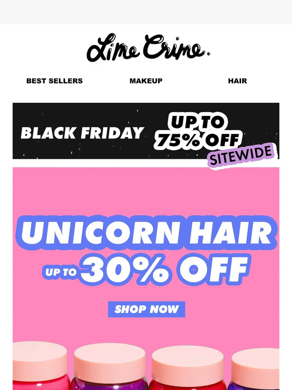 Up to 30% off these best-selling Unicorn Hair shades 🦄