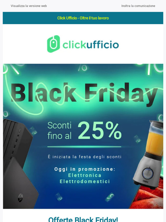 Black Friday Elettrodomestici e Informatica! In sconto fino al 25%