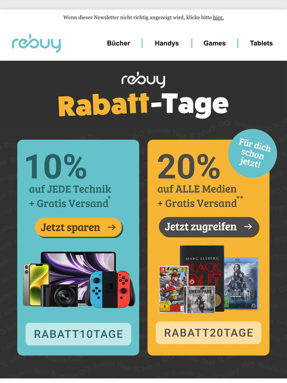 RABATT-TAGE-DEALS 📣