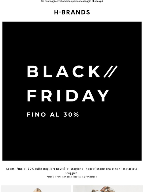BLACK FRIDAY FINO AL 30%💣