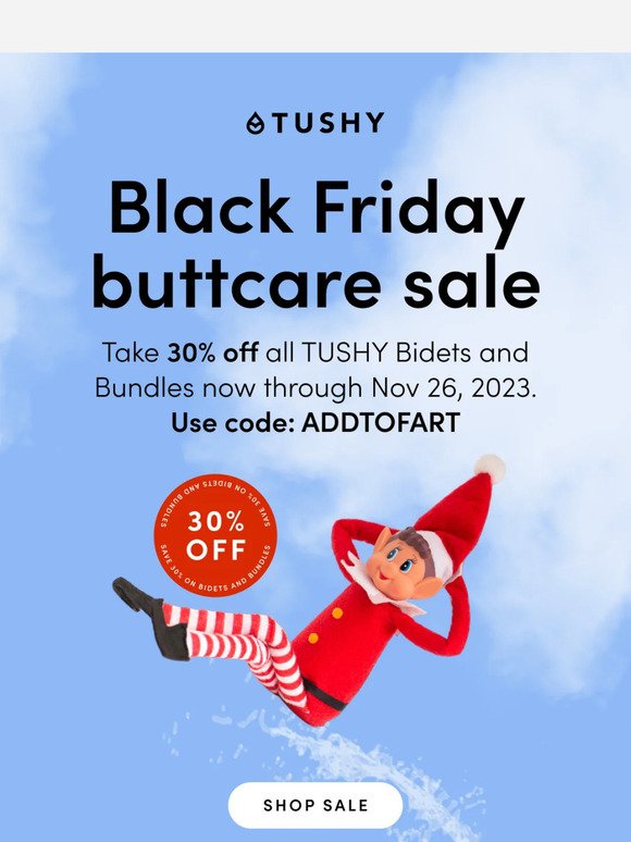 A Black Friday sale just for your buttcrack