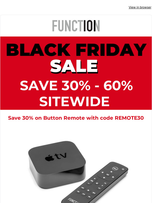 Get 30% Off Button Remote for Apple TV + Up to 60% Off Sitewide!
