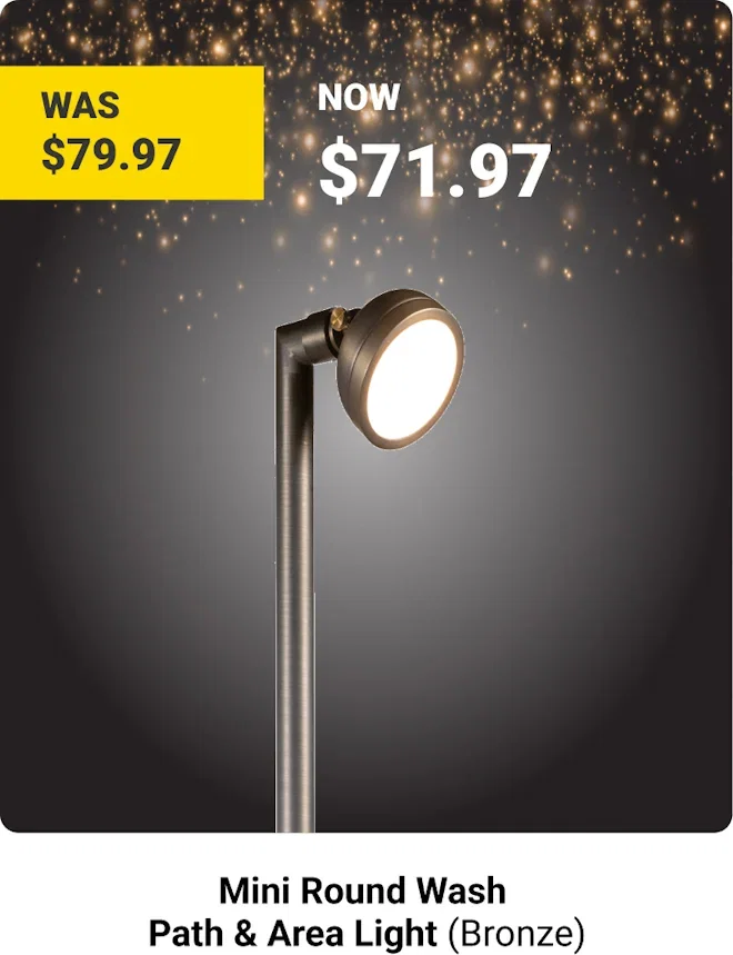 Mini Round Wash Path & Area Light (Bronze)