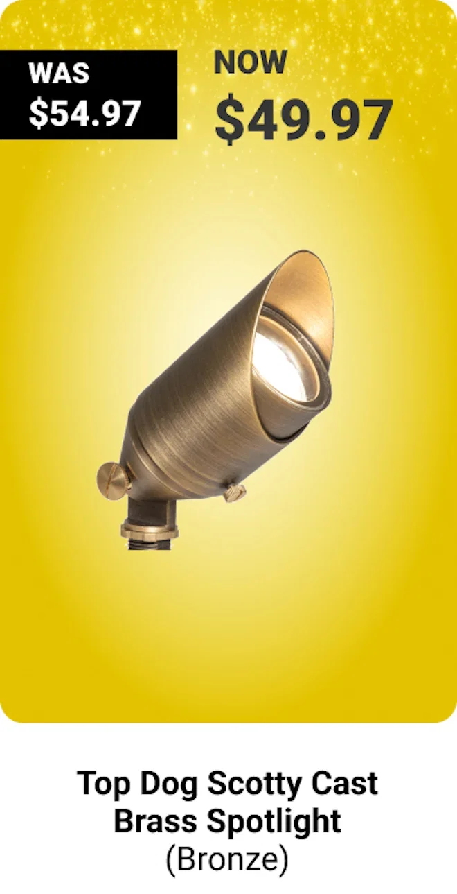 Mini Round Brass Flood Light & Wall Wash (Bronze)