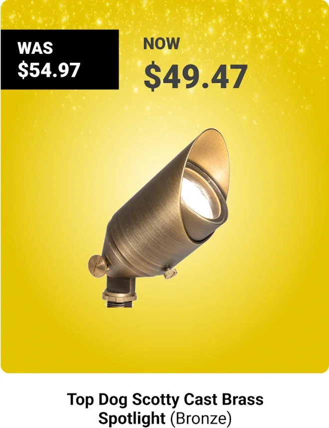 Top Dog Scotty Cast Brass Spotlight (Bronze)