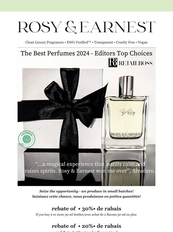 Rosy & Earnest Among the Best Perfumes 2024 • Parmi les meilleurs