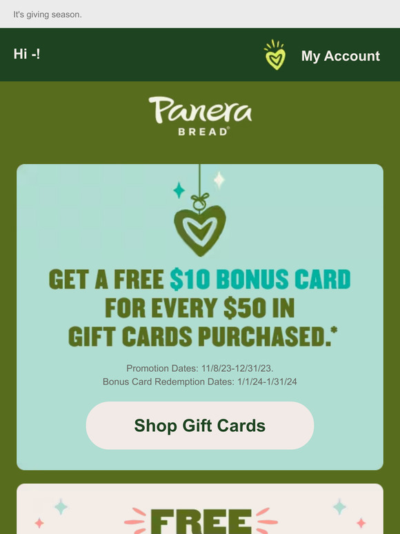 Coupons for deals panera bread