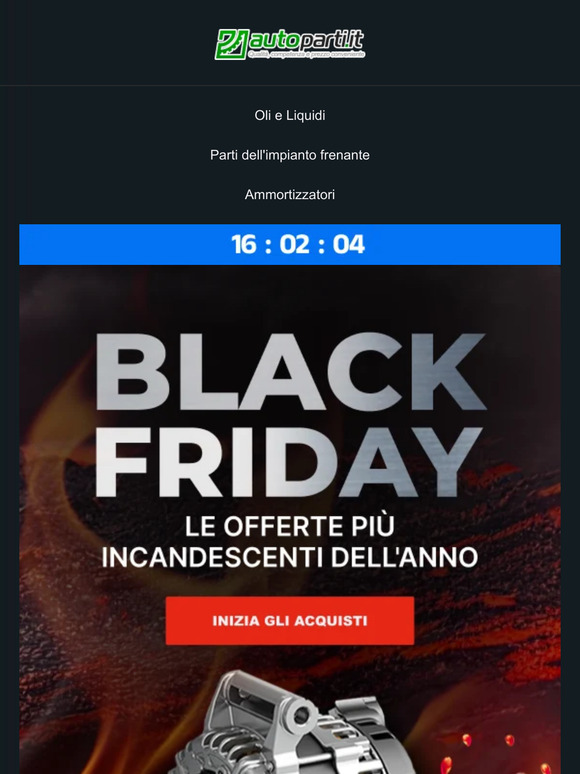 🔥 È in corso! Black Friday