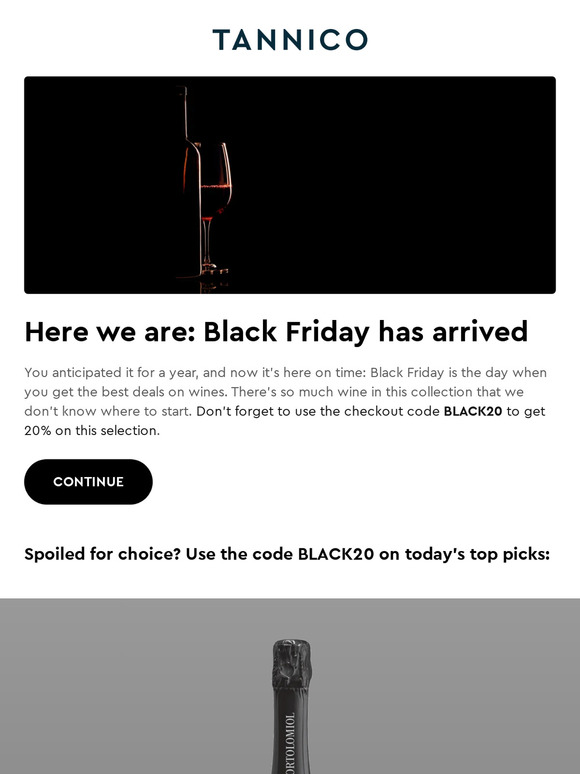 ⚫ It's Black Friday: crazy discounts on wines ⚫