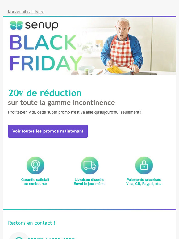 Black Friday💥 -20% sur la gamme Incontinence