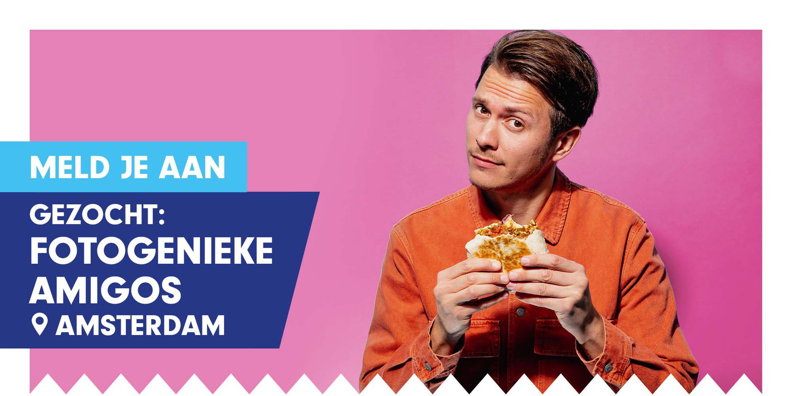 Fotogenieke amigos gezocht!