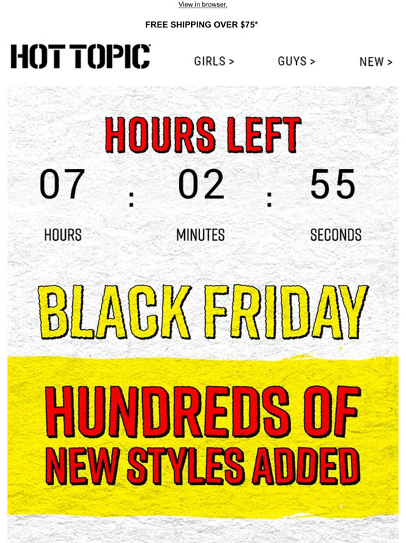 📢 100s of NEW STYLES added to our BLACK FRIDAY deals 📢