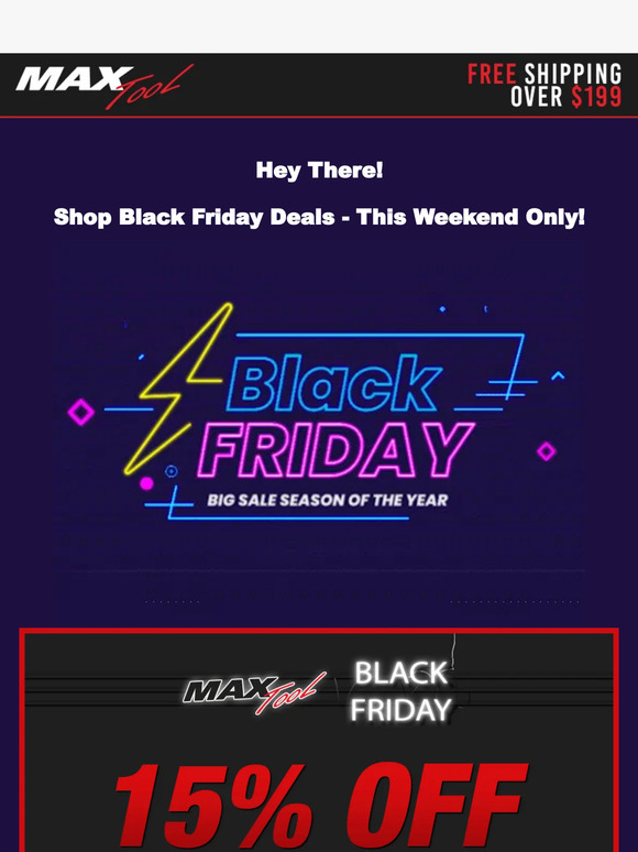 Don't Miss Out on MaxTool's Black Friday Deals 🚨