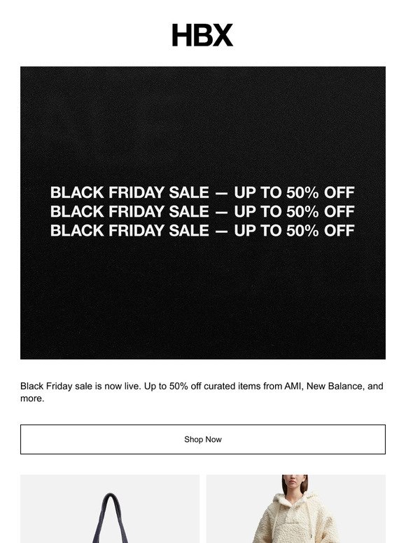 HBX Black Friday Sale is here: Up to 50% off