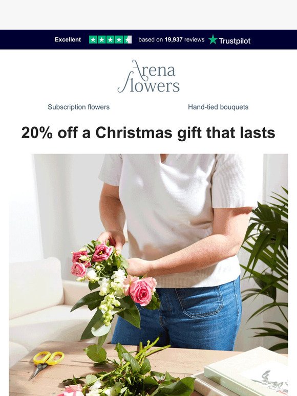 20% off a Christmas gift that lasts