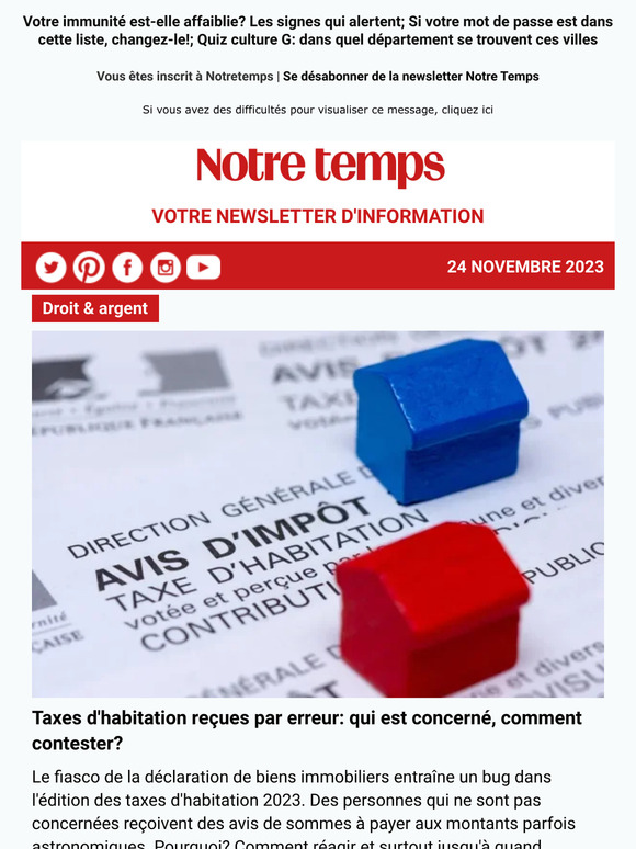 Notretemps: Bug Des Taxes D'habitation: Qui Est Concerné, Comment ...