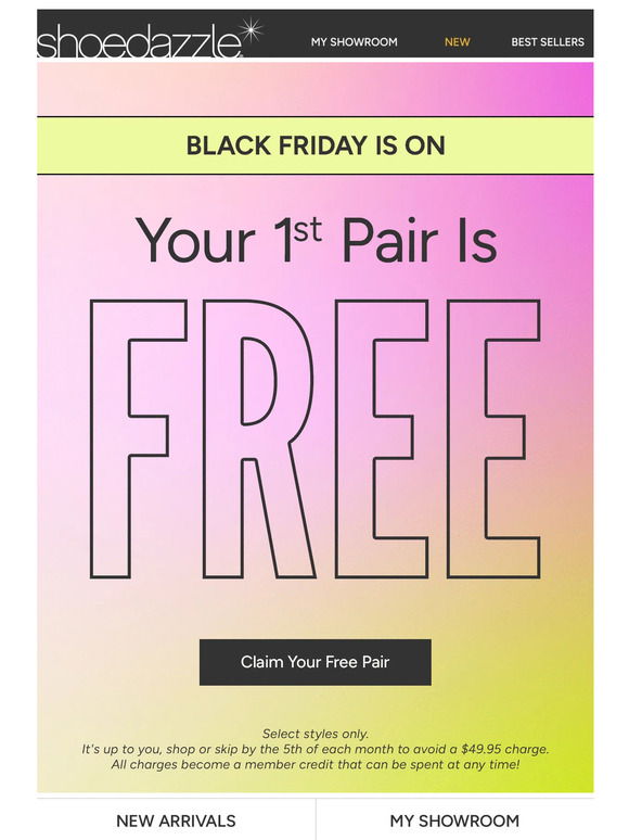 Shoedazzle black cheap friday sale