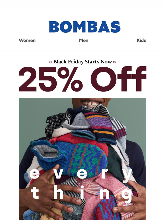 Bombas 25 Off A Black Friday Sale That Gives Back Milled