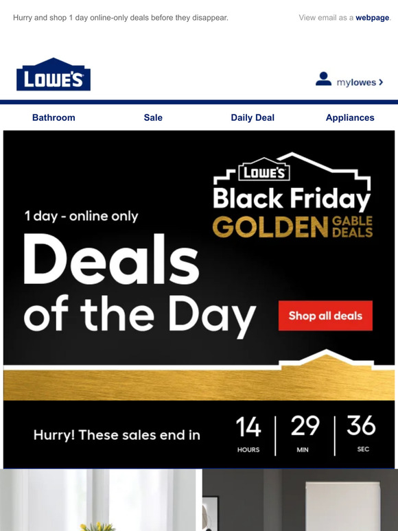 LIMITED TIME deals, just for today.
