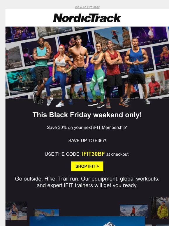 Nordictrack Exclusive BLACK FRIDAY iFIT offer Milled