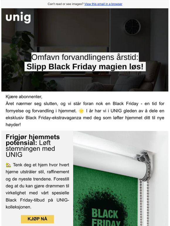 Eksklusivt Black Friday-tilbud: 10 % rabatt!