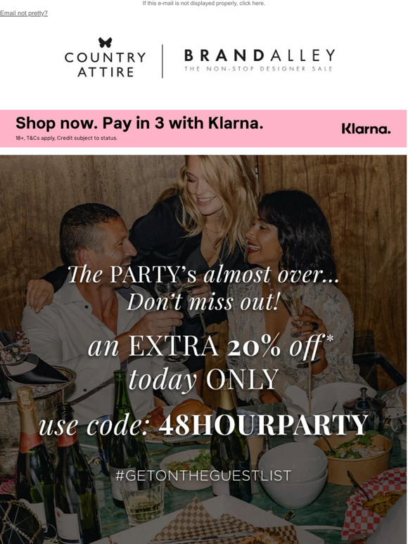 Black Friday | Psst The party's almost over...