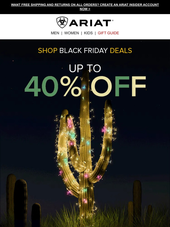 Ariat International, Inc. Our Black Friday Deals End Soon Milled