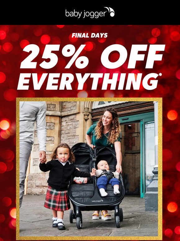 🚨 RED ALERT: 25% off everything is ALMOST OVER 🚨