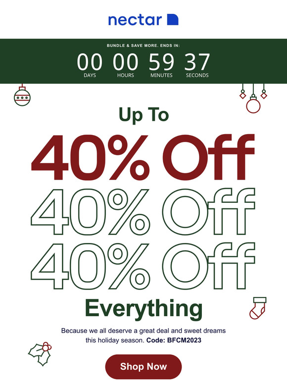 Don't Miss It! Up to 40% OFF. Sweet 💤 Ahead...