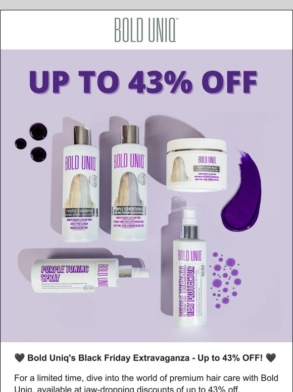 Black Friday! Up to 43% OFF!