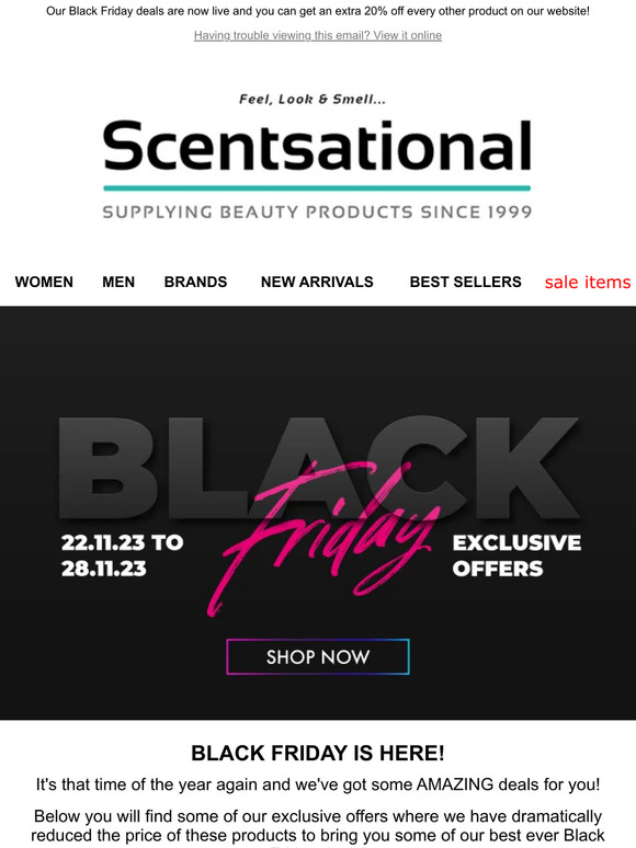 Your Black Friday Deals Are Here! | 20% OFF EVERYTHING!