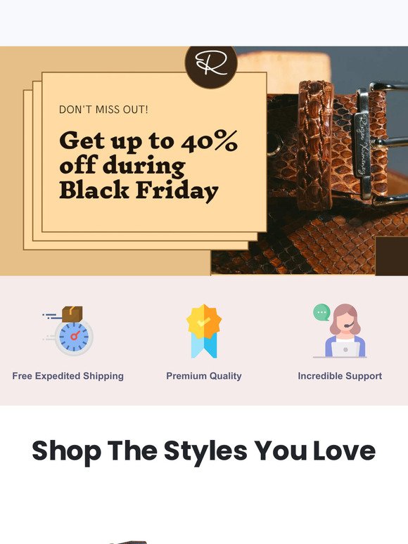 🚨 Black Friday Begins | Save Up To 40% Storewide