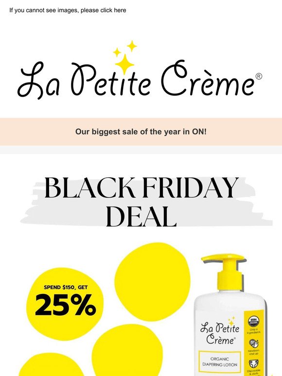 ✨ Black Friday Deal! Save up to 30% on La Petite Creme ✨