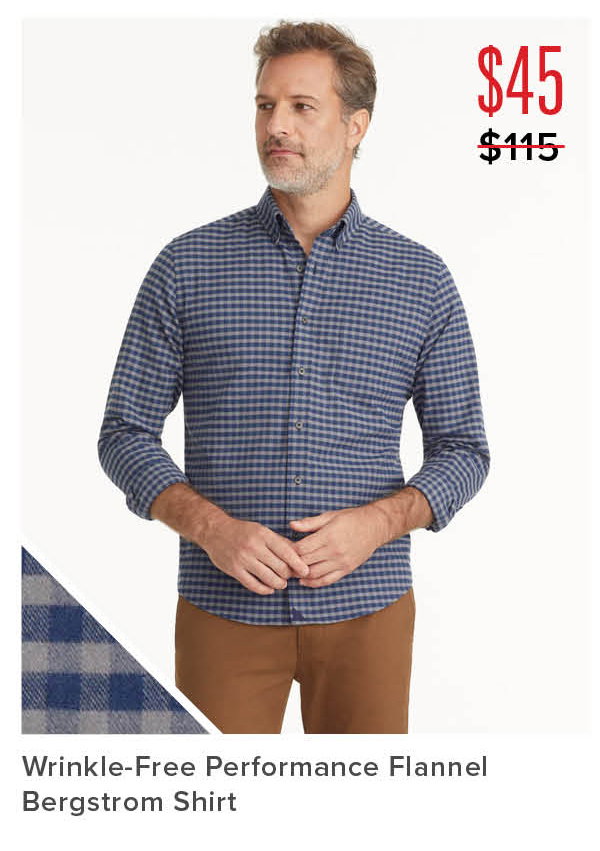 Wrinkle-Free Performance Flannel Bergstrom Shirt