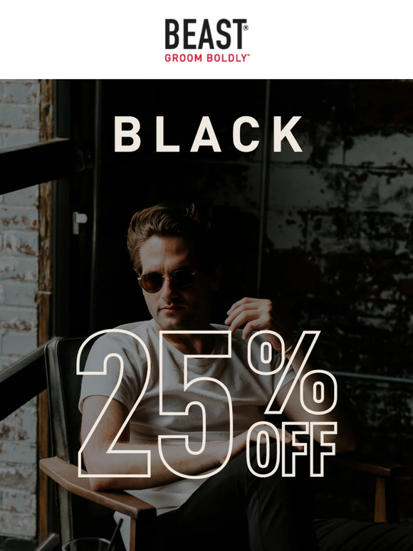 Black Friday. 25% Off. Get It. 💥