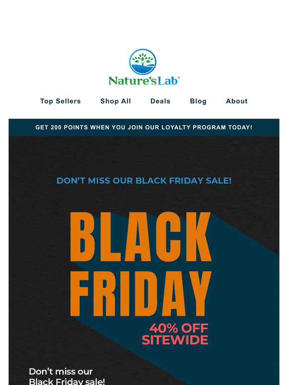 Don’t Miss Your Chance at 40% Savings This Black Friday!